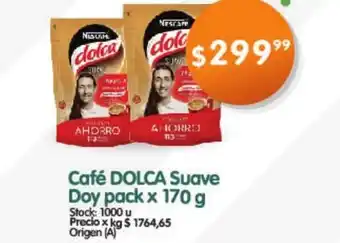 Supermercados Buenos Días Dolca Café Suave Doy pack x 170g oferta