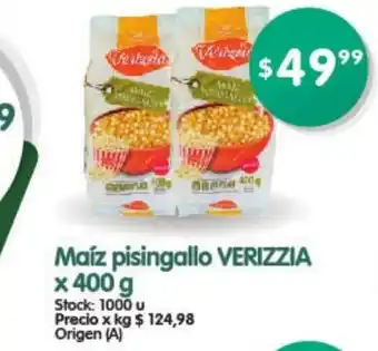 Supermercados Buenos Días Verizzia Maíz pisingallo x 400g oferta