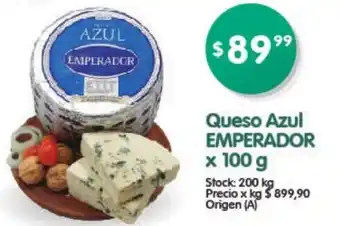 Supermercados Buenos Días Emperador Queso Azul x 100g oferta