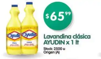 Supermercados Buenos Días Ayudin Lavandina clásica x 1lt oferta