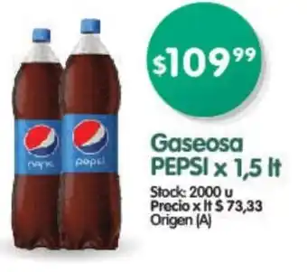 Supermercados Buenos Días Pepsi Gaseosa x 1,5lt oferta