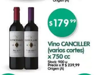 Supermercados Buenos Días Canciller Vino x 750cc oferta