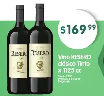 Supermercados Buenos Días Resero clásico Tinto Vino x 1125cc oferta