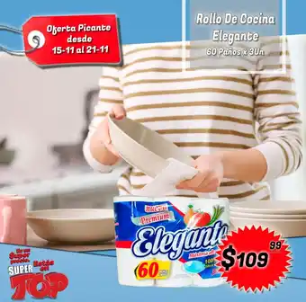 Supermercados Top Rollo De Cocina Elegante x 3un oferta