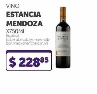 La Gallega Supermercados Vino Estancia Mendoza x 750ml oferta