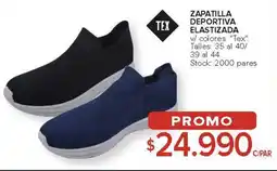 Carrefour Tex zapatilla deportiva elastizada oferta