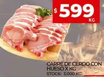 Supermercados DIA Carre de Cerdo Con Hueso x Kg oferta