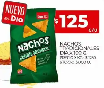 Supermercados DIA Nachos Tradicionales Dia x 100 g. oferta