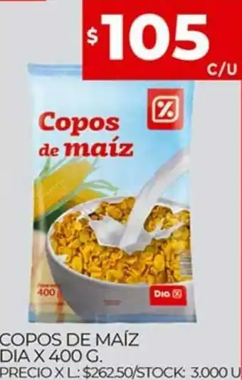 Supermercados DIA Copos De Maíz dia x 400 g. oferta