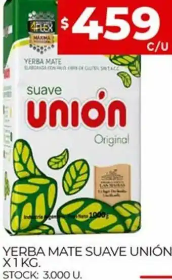 Supermercados DIA Yerba Mate Suave Unión x 1 Kg. oferta
