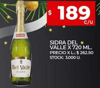 Supermercados DIA Sidra Del Valle x 720 Ml. oferta