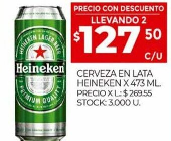 Supermercados DIA Cerveza En Lata Heineken x 473 ml. oferta