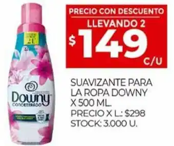 Supermercados DIA Suavizante Para La Ropa Downy x 500 ml. oferta