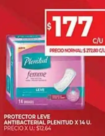Supermercados DIA Protector Leve Antibacterial Plenited x 14 U. oferta