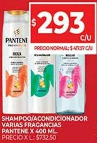Supermercados DIA Shampoo/ Acondicionador Varias Fragancias Pantene x 400 ml oferta