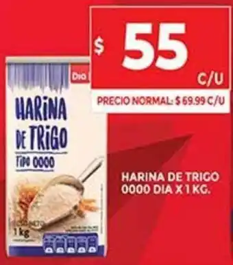 Supermercados DIA Harina de Trigo 0000 Dia x 1 Kg. oferta