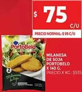 Supermercados DIA Milanesa De Soja Portobello x 140 G. oferta