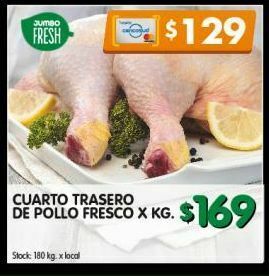 Jumbo Cuarto trasero de pollo kg oferta