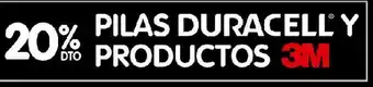 Pilas duracell y productos 3m -20%