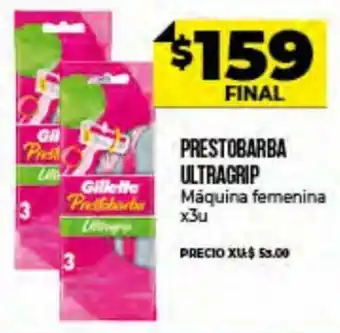 Supermayorista Vital Prestobarba Ultragrip Máquina Femenina x 3u oferta