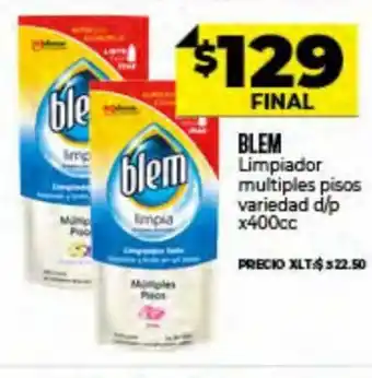 Supermayorista Vital Blem Limpiador multiples pisos variedad d/p x 400cc oferta