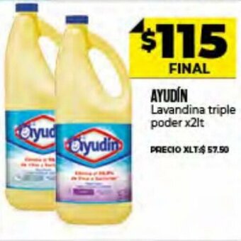 Supermayorista Vital Ayudín lavandina triple poder x 2lt oferta