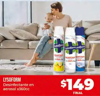 Supermayorista Vital Lysoform DEsinfectante en aerosol x 360cc oferta