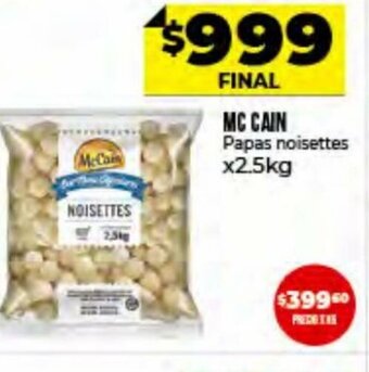 Supermayorista Vital Mc Cain Papas noisettes x 2.5kg oferta