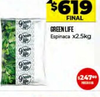 Supermayorista Vital Green Life Espinaca x 2.5kg oferta