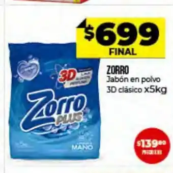 Supermayorista Vital Zorro Jabón en Polvo 3D clásico x 5kg oferta