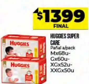 Supermayorista Vital Huggies Super Care Pañal a/pack oferta