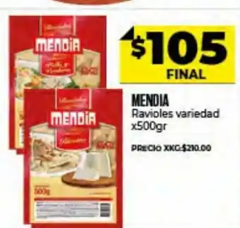 Supermayorista Vital Mendia Ravioles variedad x 500gr oferta