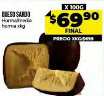 Supermayorista Vital Queso Sardo Horma/media xkg oferta