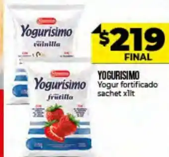 Supermayorista Vital Yogurisimo Yogur fortificado sachet x 1lt oferta
