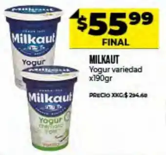 Supermayorista Vital Milkaut Yogur variedad x 190gr oferta