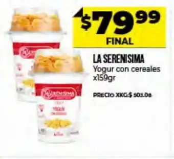Supermayorista Vital La Serenisima Yogur conc cereales x 159gr oferta