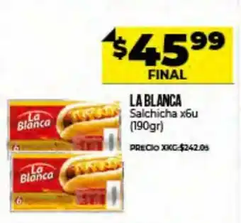 Supermayorista Vital La Blanca Salchichas x 6un oferta