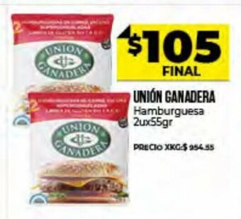 Supermayorista Vital Union Ganadera Hamburguesa 2u x 55gr oferta