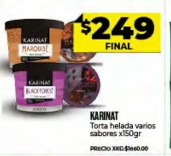 Supermayorista Vital Karinat Torta helada varios sabores x 150gr oferta
