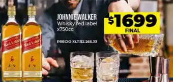 Supermayorista Vital Johnnie Walker Whisky Red Label x 750cc oferta