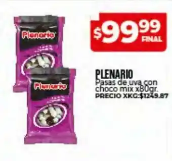 Supermayorista Vital Plenario Pasas de uva con choclo mix x 80gr oferta