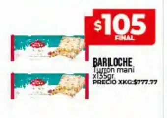 Supermayorista Vital Bariloche Turrón mani x 135gr oferta