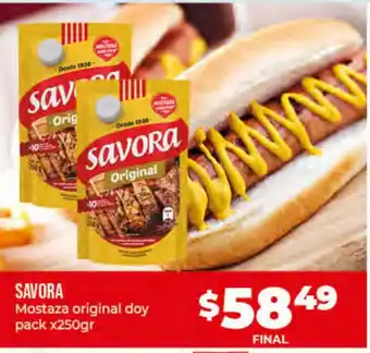 Supermayorista Vital Savora Mostaza Original Doy Pack x 250gr oferta