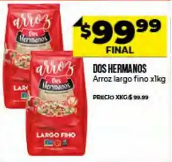 Supermayorista Vital Dos Hermanos Arroz largo fino x 1kg oferta