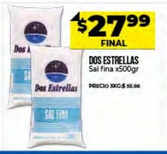 Supermayorista Vital Dos Estrellas Sal Fina x500gr oferta