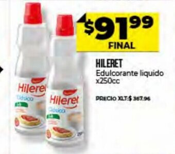 Supermayorista Vital Hileret Edulcorante liquido x 250cc oferta