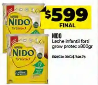 Supermayorista Vital Nido Leche infantil forti grow protec x 800gr oferta