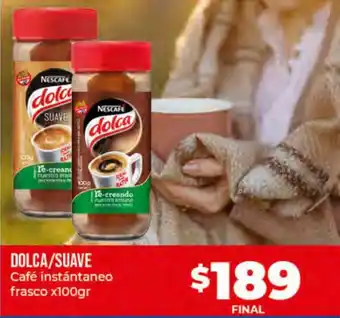Supermayorista Vital Dolca/Suave Café instántaneo frasco x 100gr oferta
