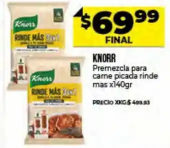 Supermayorista Vital Knorr Premezcla para carne picada rinde mas x 140gr oferta