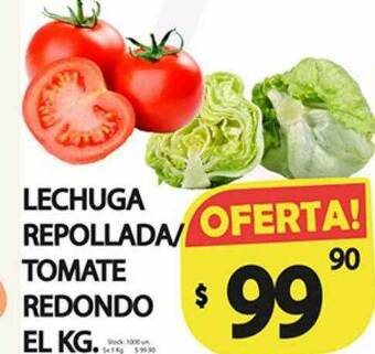 Supermercados Mariano Max Lechuga Repollada Tomate Redondo oferta